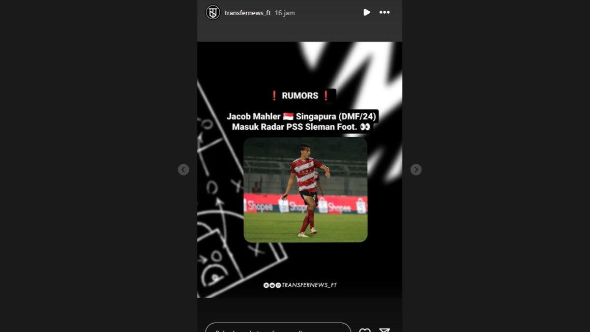 Pemain Jacob Mahler, gelandang Madura United kini masuk ke dalam lis bidikan PSS Sleman.