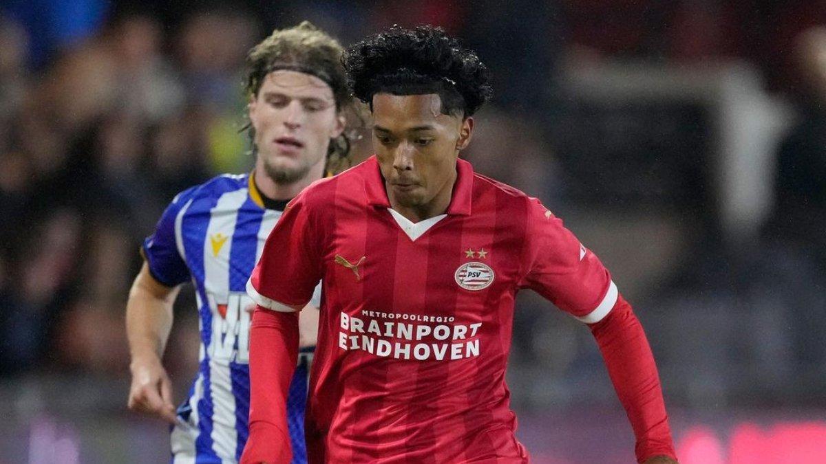Potret pemain PSV Eindhoven keturunan Indonesia, Jaden Guzzi.