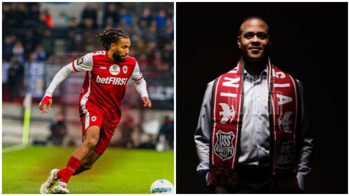 Kolase foto calon pemain naturalisasi Timnas Indonesia Jairo Riedewald dan pelatih Timnas Indonesia Patrick Kluivert.