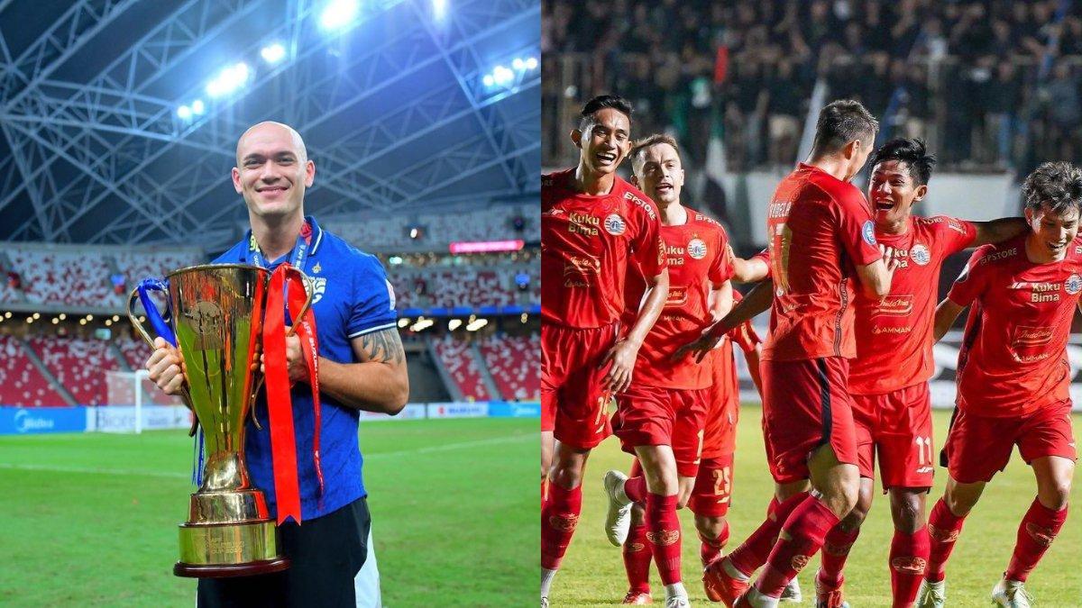 Kolase foto Manuel Bihr (kiri), bek asing yang ditawarkan Jakmania kepada Persija Jakarta (kanan) jelang putaran kedua Liga 1 2023.