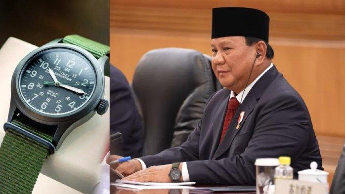 Jam tangan Timex Expedition Scout TW4B04700 yang dipakai Presiden Indonesia, Prabowo Subainto.