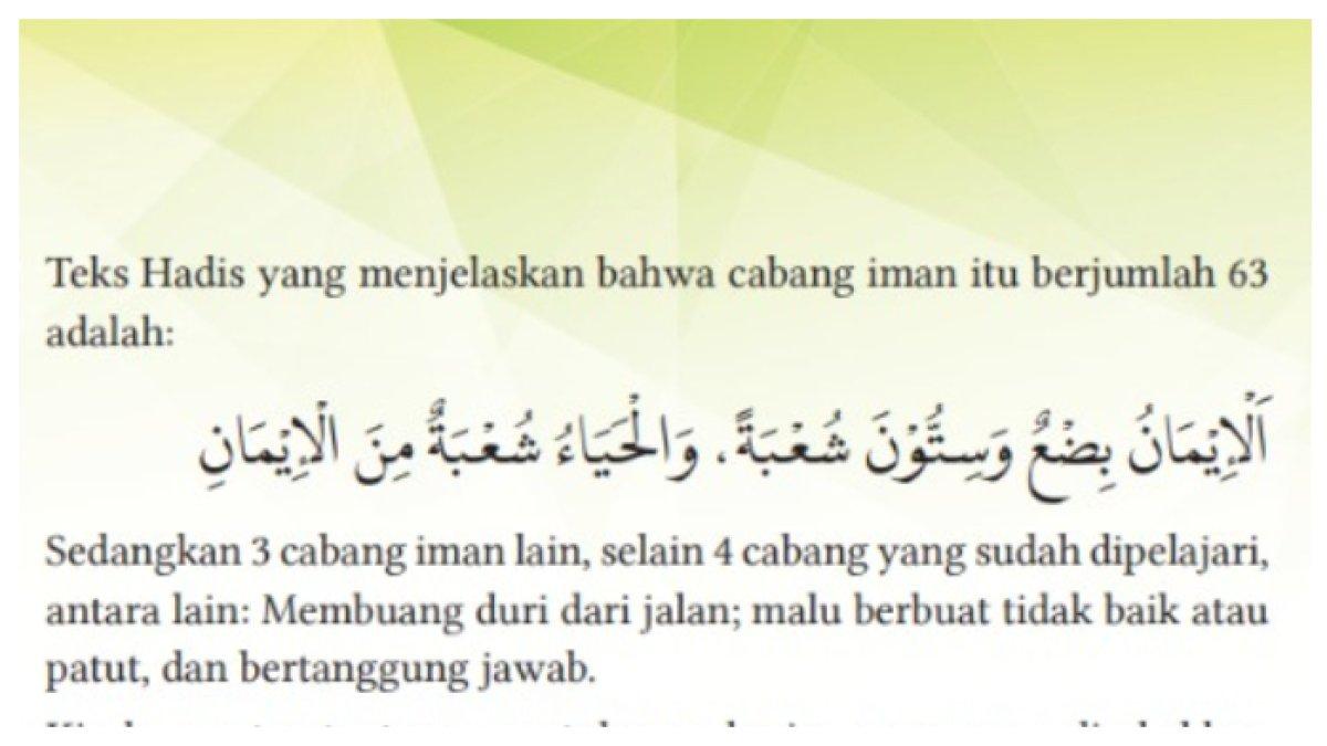 KUNCI JAWABAN - Jawaban nomor tiga soal Pendidikan Agama Islam SMA kelas 11 Penilaian Essai Bab 2 halaman 62.