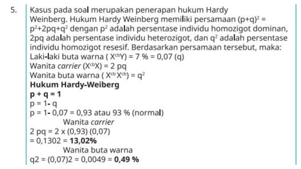 Jawaban Soal Esai Nomor 5