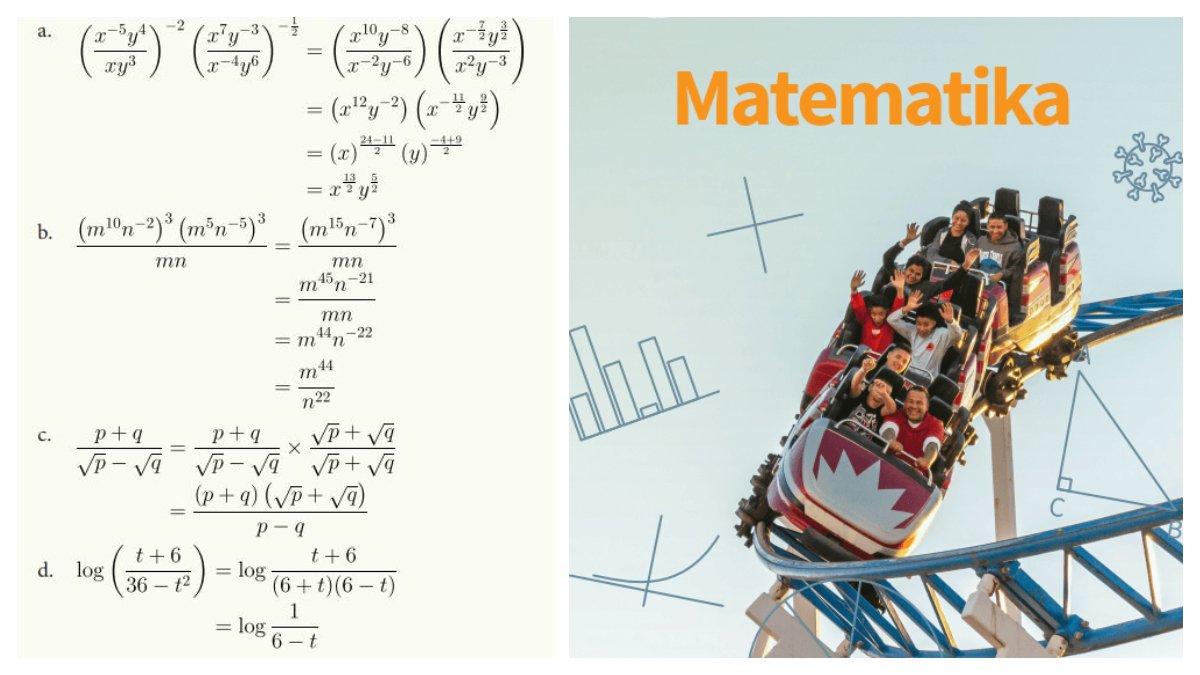 Jawaban Soal Nomor 1 a,b,c, dan d, yang terdapat pada buku Matematika SMA/SMK Kelas 10 Kurikulum Merdeka.
