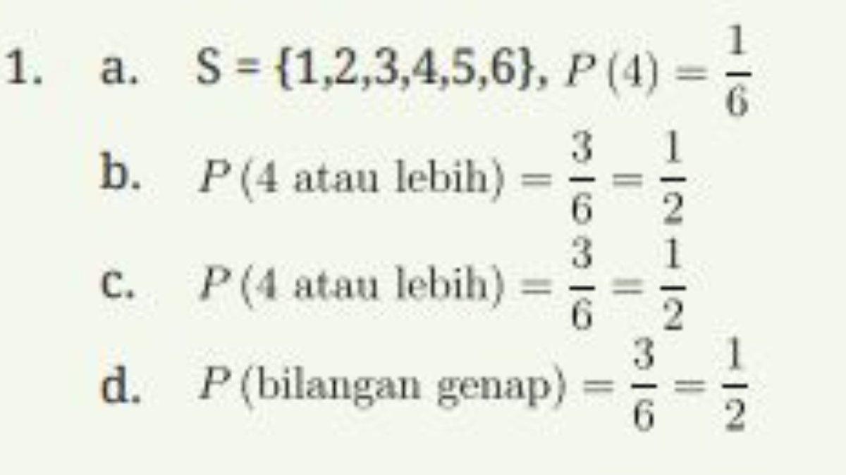 Alternatif penyelesaian soal nomor 1 bagian a,b,c, dan d halaman 266.