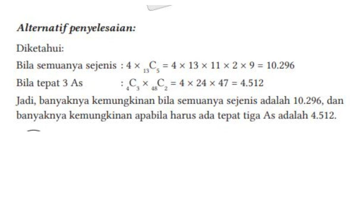 Alternatif penyelesaian soal nomor 2 halaman 111.