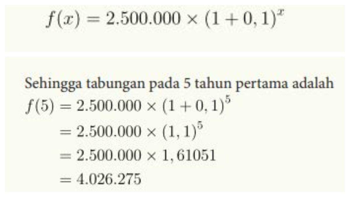 Jawaban Soal Nomor 4 bagian a, berupa model matematika terkait soal cerita yang sudah dipaparkan.