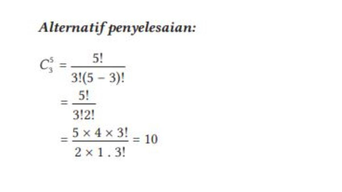 Alternatif penyelesaian soal nomor 5 halaman 112.