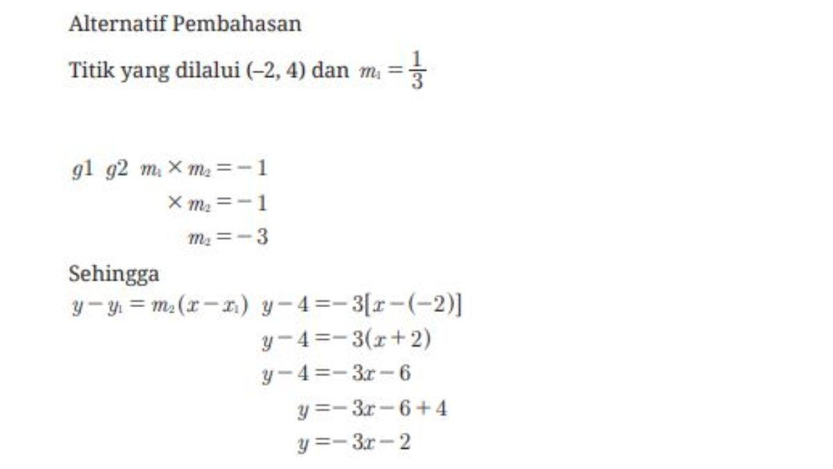 Alternatif Pembahasan soal pilihan ganda nomor 4 halaman 252.