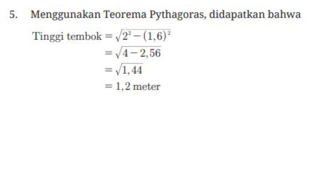 Jawaban Soal Uraian Nomor 5 terdapat pada Buku Matematika SMP Kelas 8 Kurikulum Merdeka