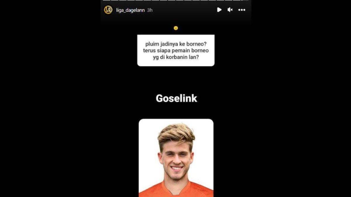 Rumor didepaknya Jelle Goselink akibat didatangkannya Wiljan Pluim oleh Borneo FC.