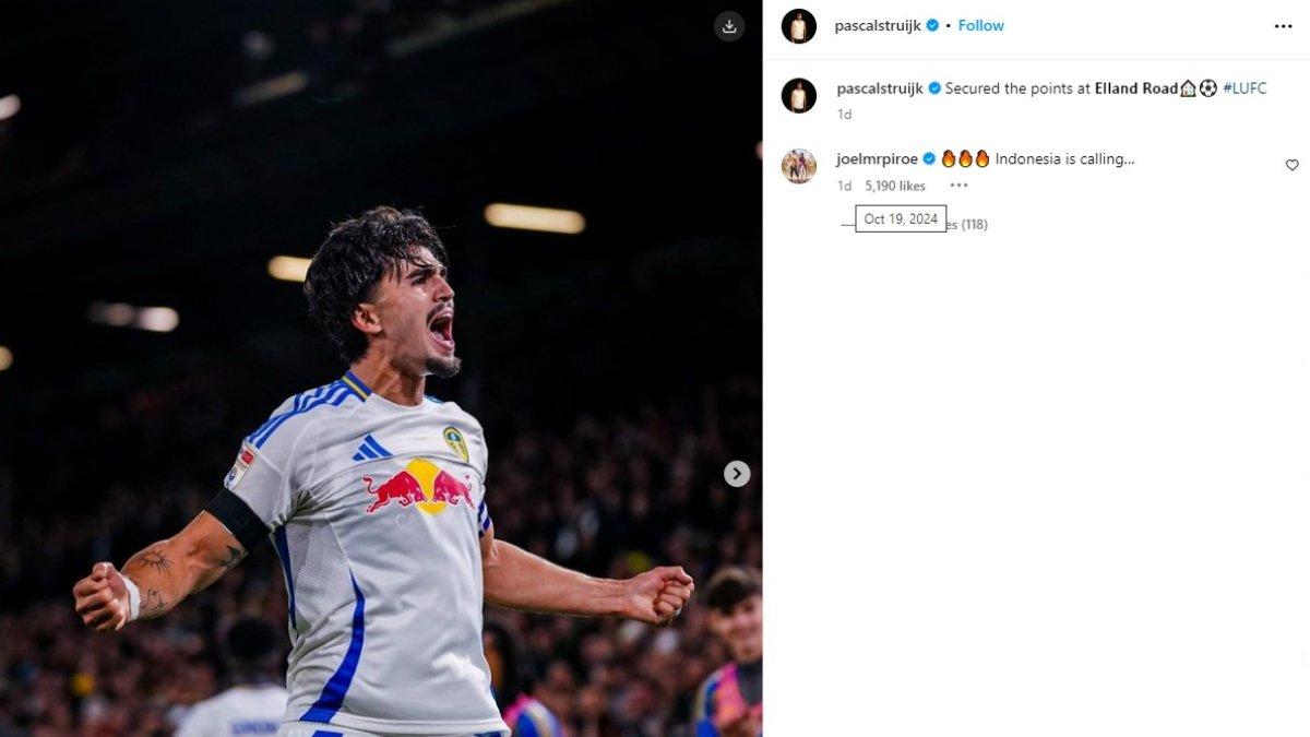 Joel Piroe goda Pascal Struijk agar mau bela Timnas Indonesia.