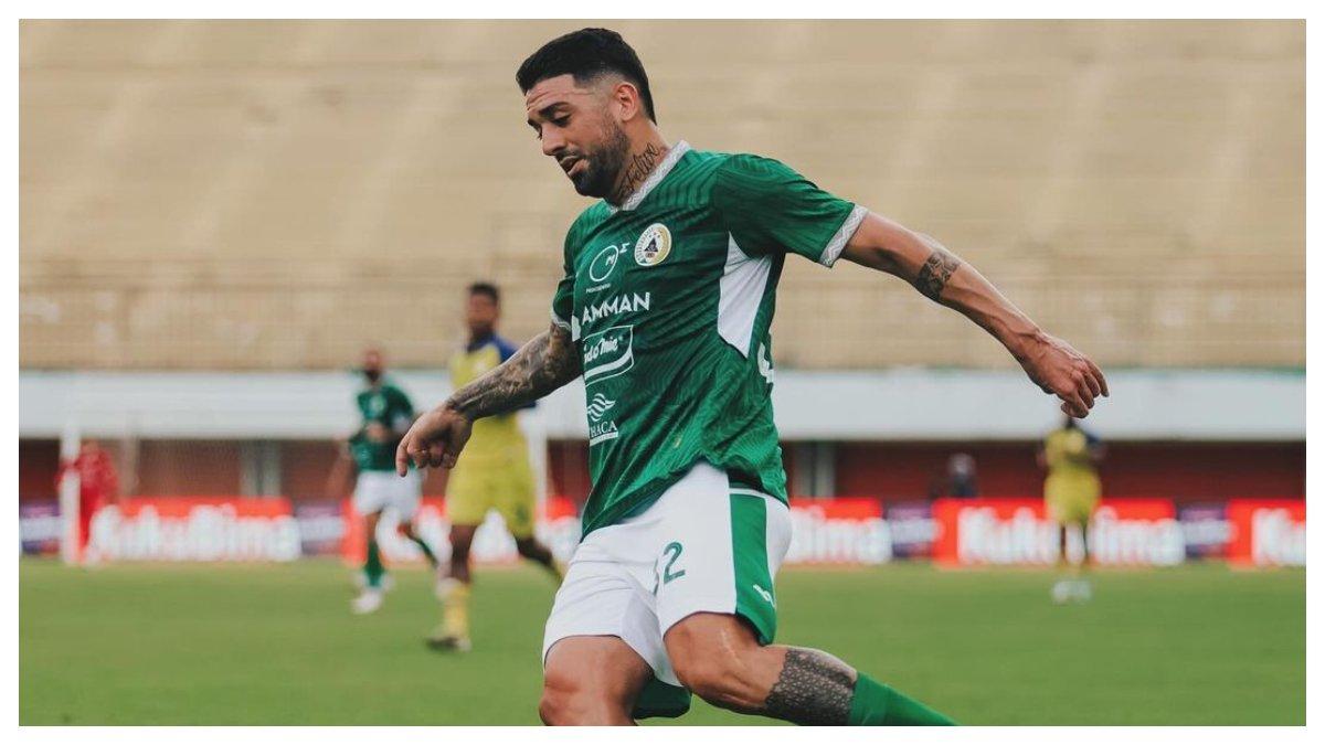 Foto Jonathan Bustos saat berseragam PSS SLeman.