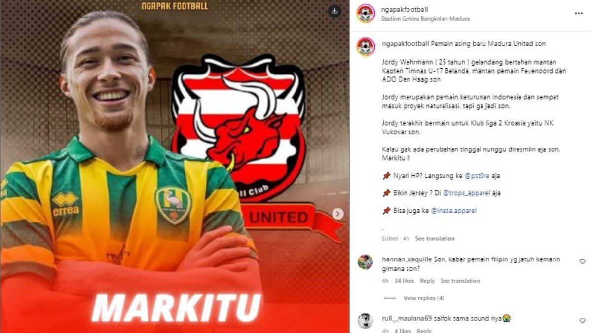 Jordy Werhmann Madura United 23