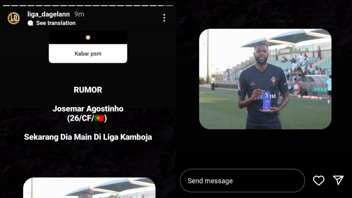Rumor sosok Josemar Agostinho yang dilirik oleh PSM Makassar untuk mengarungi Liga 1 2024/2025.