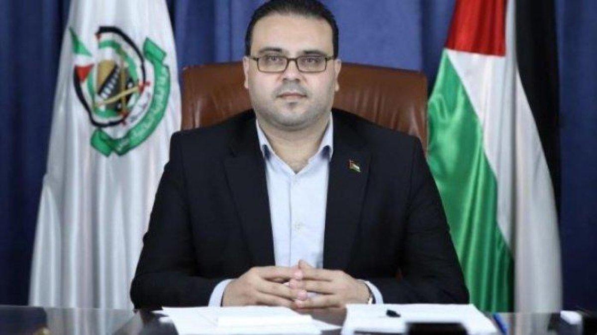 Sosok juru bicara (jubir) dari Hamas, yakni Hazem Qasem.