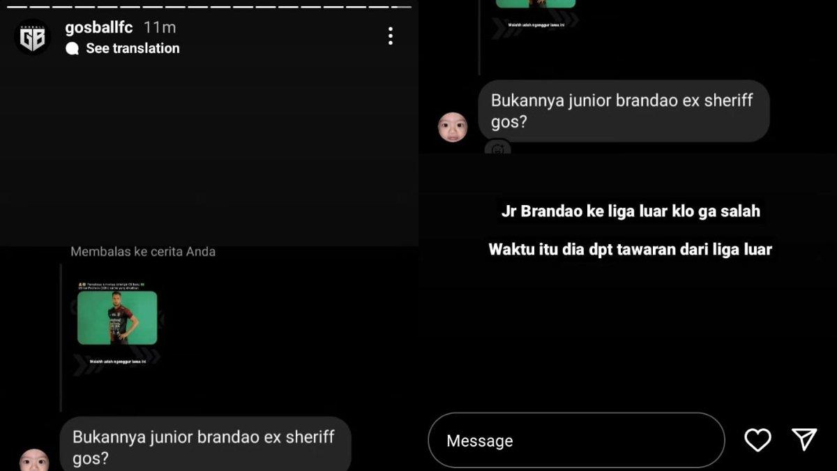 Rumor eks striker Bhayangkara FC, Junior Brandao yang dikabarkan memilih klub di luar Liga 1 Indonesia seusai pamit dari The Guardians. Padahal, beberapa waktu lalu Junior Brandao sempat dikaitkan dengan Persebaya Surabaya jelang Liga 1 2024.