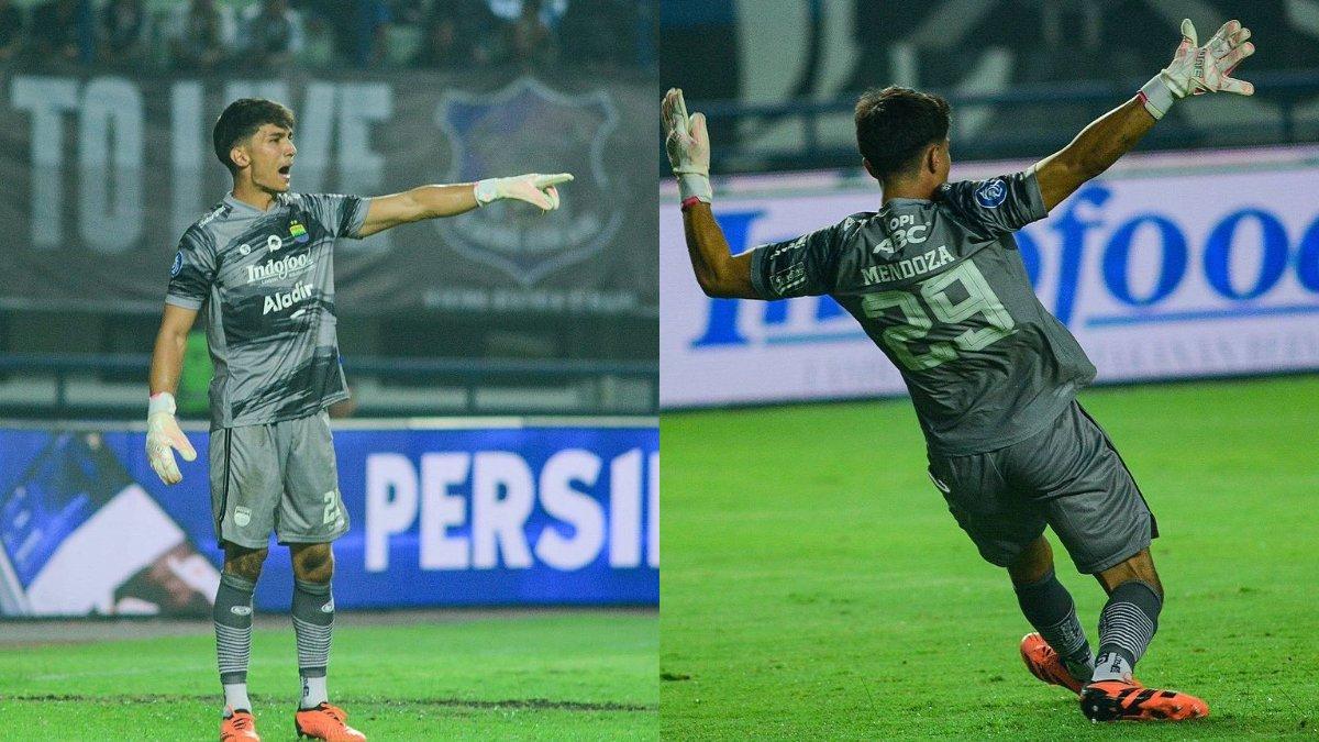 Aksi kiper Persib Bandung asal Filipina, Kevin Ray Mendoza.