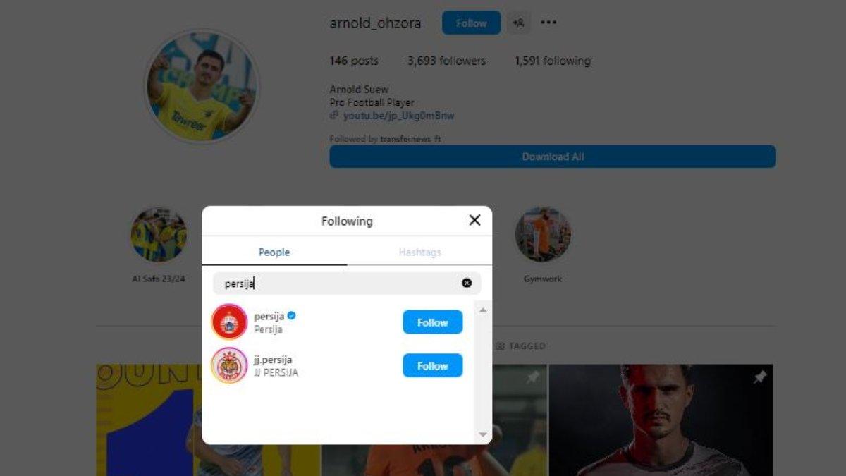 Kode Arnold Suew untuk Persija 2