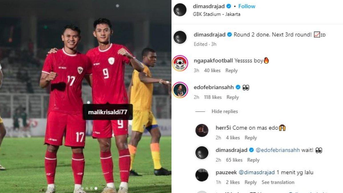 KODE - Bek kiri Persib Bandung, Edo Febriansah seolah memberi kode kepada Dimas Drajad, segera gabung ke Persib Bandung di Liga 1 2024?