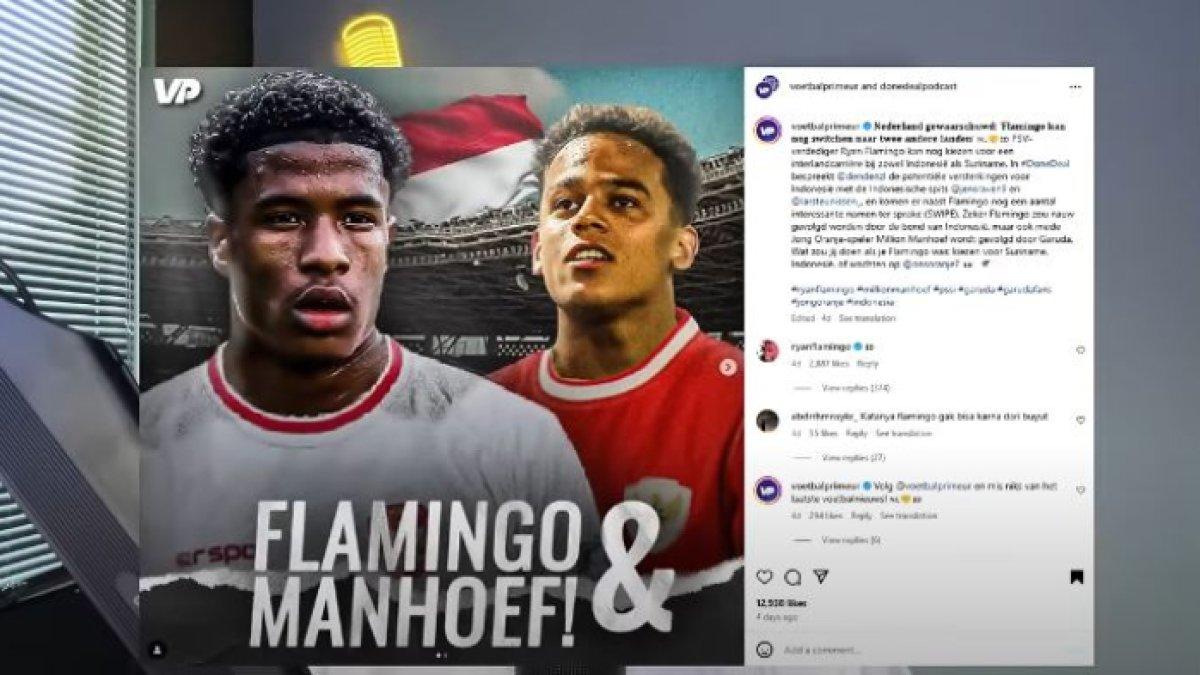 Kode Ryan Flamingo kepada Timnas Indonesia tentang kansnya membela skuad Garuda.