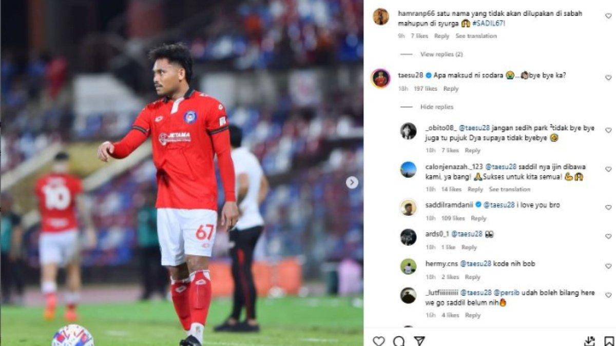 KODE TAE-SU PARK - Potret komentar Tae-su Park mengenai kans Saddil Ramdani angkat kaki dari Sabah FC dan disinyalir merapat ke Persib Bandung musim depan.