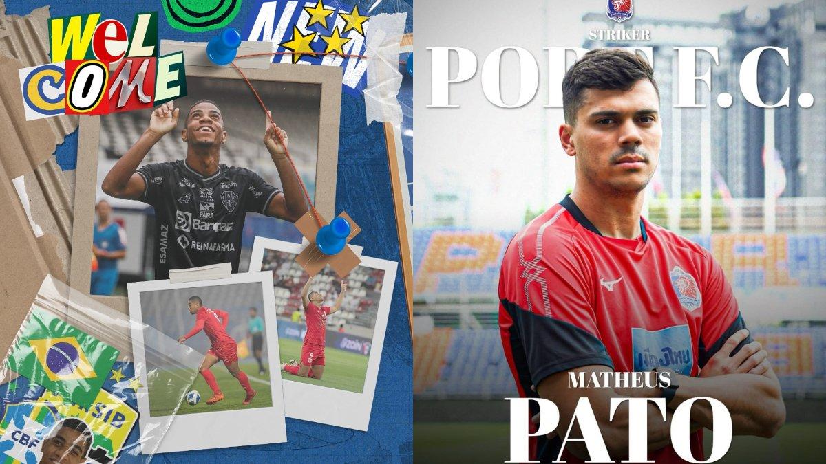 KOLASE UILLIAM BARROS (KIRI) & MATHEUS PATO (KANAN) - Ucapan selamat datang dari klub pemain masing-masing, Persib Bandung (kiri) & Port FC (kanan)