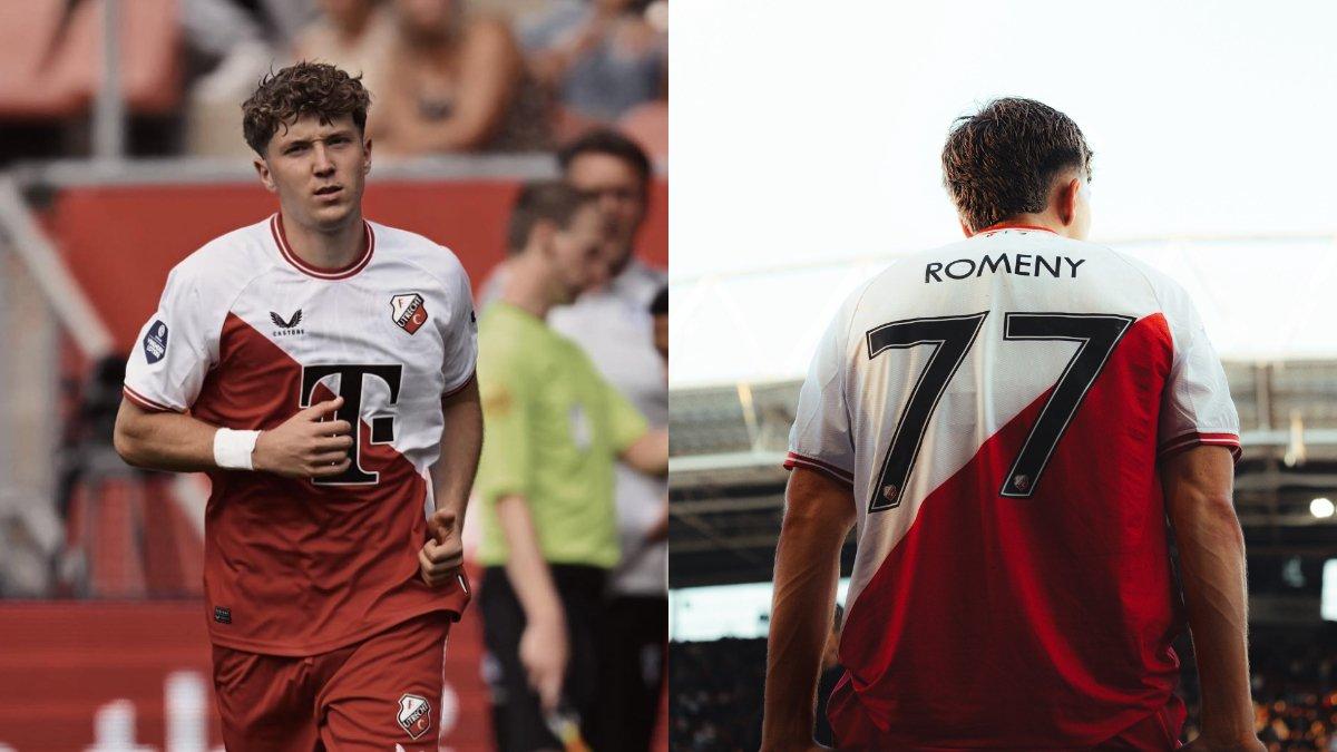 Kolase foto Ole Romeny mengenakan seragam FC Utrecht tampak depan (kanan) dan tampak belakang (kiri). Terkini, inilah profil Ole Romeny, pemain Liga Belanda berdarah Medan yang santer dirumorkan tengah jalani proses naturalisasi, kini malah dikabarkan belum bisa bergabung dengan Timnas Indonesia.