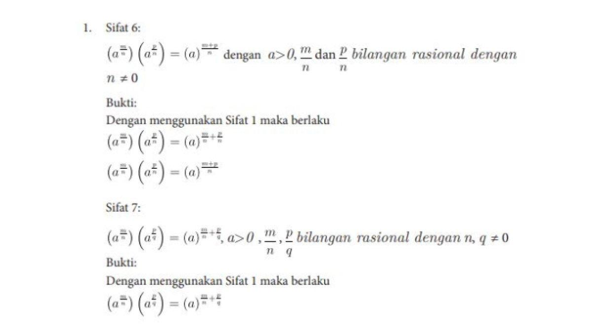 Buku Matematika untuk SMA/SMK  kelas X Kurikulum Merdeka Bab 1 Kunci Jawaban  Latihan 1.1