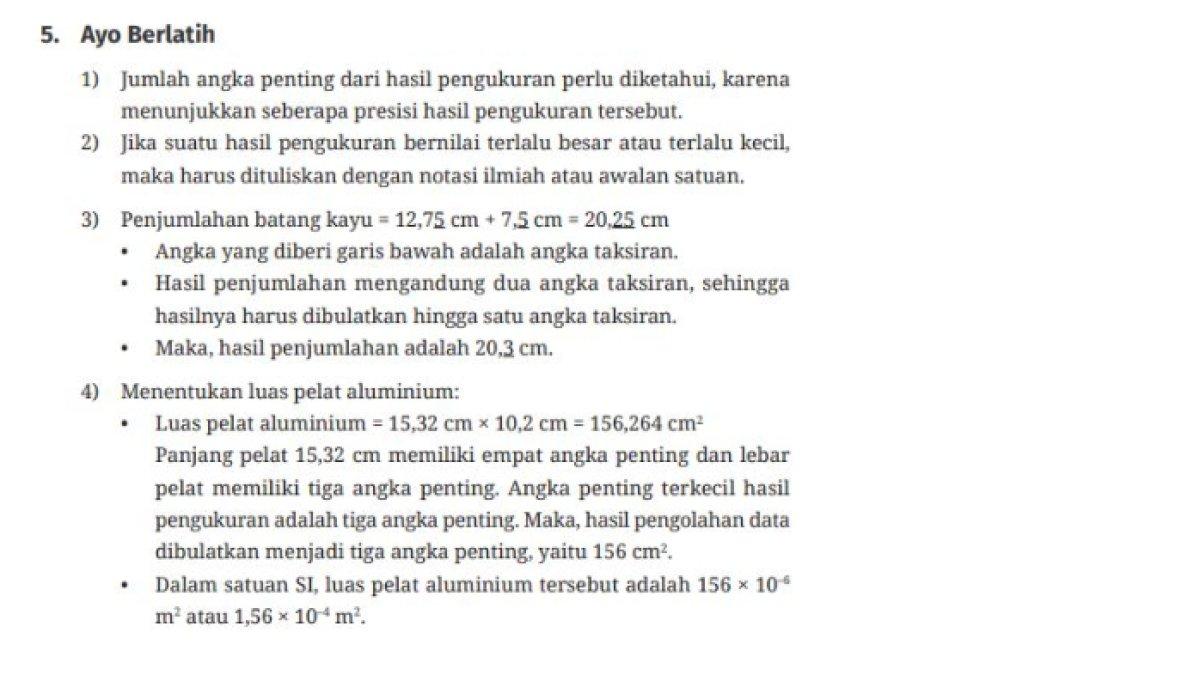 Kunci Jawaban buku IPA kelas 10 Kurikulum Merdeka, latihan soal halaman 27 nomor 1-3