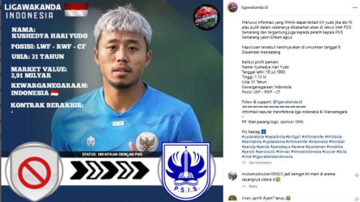 Kushedya Yudo masuk ke dalam lis pemain trial PSIS Semarang.