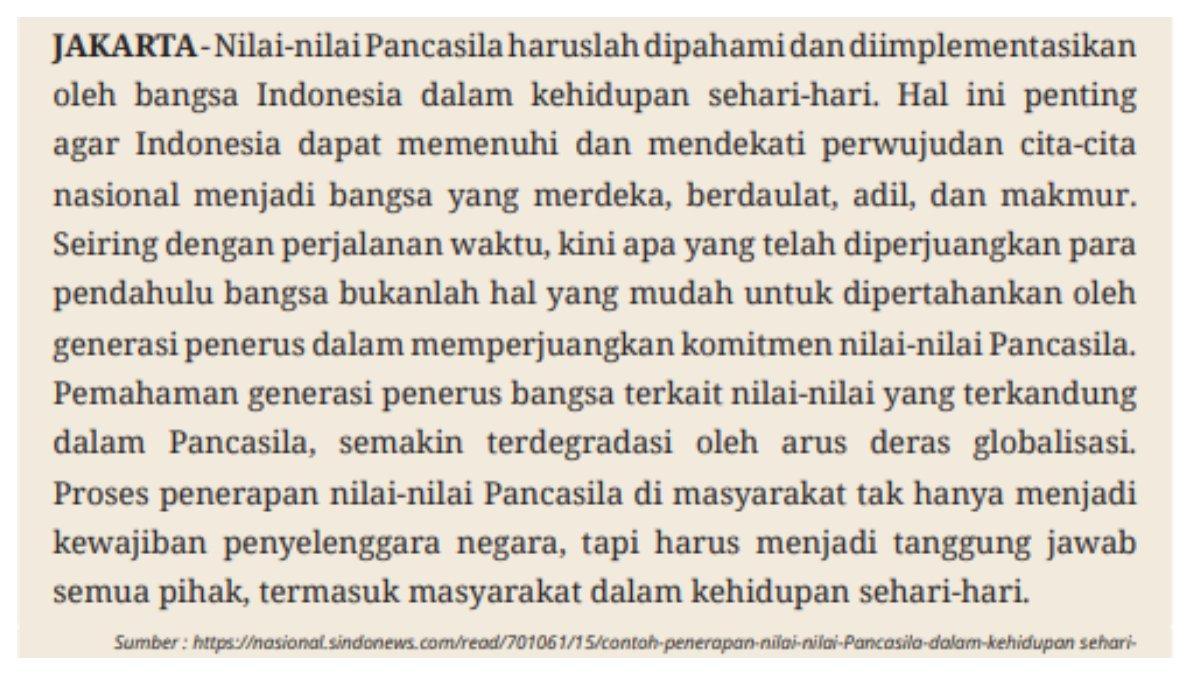 Kutipan Artikel Soal Pilihan Ganda Nomor 1