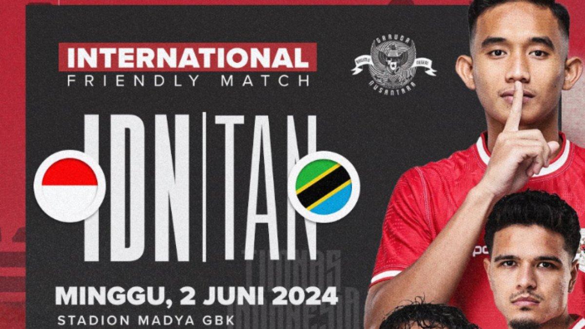 Laga internasional friendly match Timnas Indonesia vs Tanzania