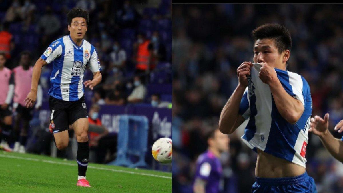 Potret Lei Wu saat masih bermain di Liga Spanyol.