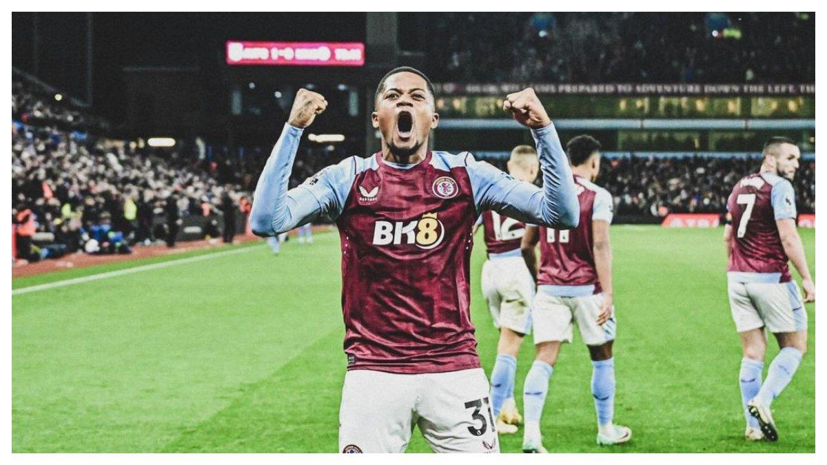 Foto Leon Bailey saat berseragam Aston Villa.