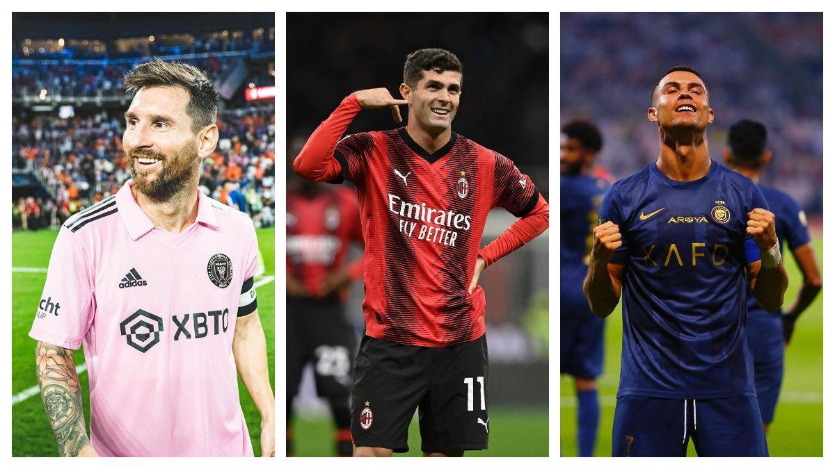 Lionel Messi, Christian Pulisic dan Cristiano Ronaldo