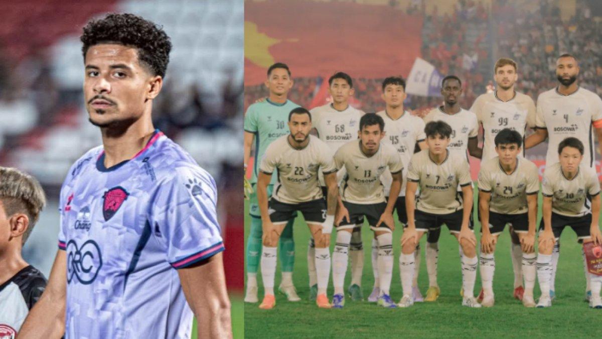 RUMOR TRANSFER - Sosok Lucas Dias (kiri), winger Uthai Thani yang dikabarkan masuk radar PSM Makassar (kanan) untuk gelaran Liga 1 2025.