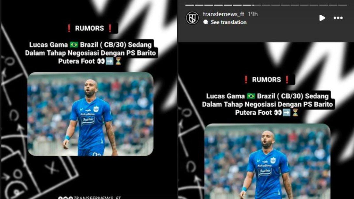 Rumor bek asing PSIS Semarang, yakni Lucas Gama alias Lucao diminati oleh Barito Putera untuk musim 2024/2025 kelak.