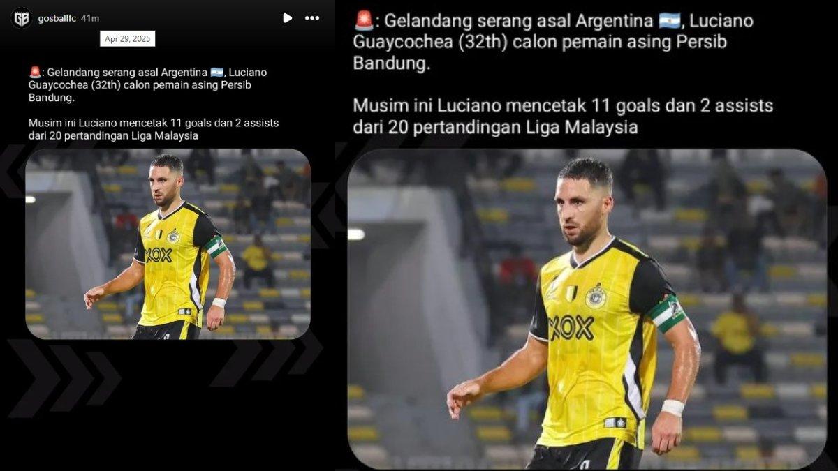 RUMOR TRANSFER PERSIB BANDUNG - Gelandang serang asal Argentina, Luciano Guaycochea dikaitkan dengan Persib Bandung.