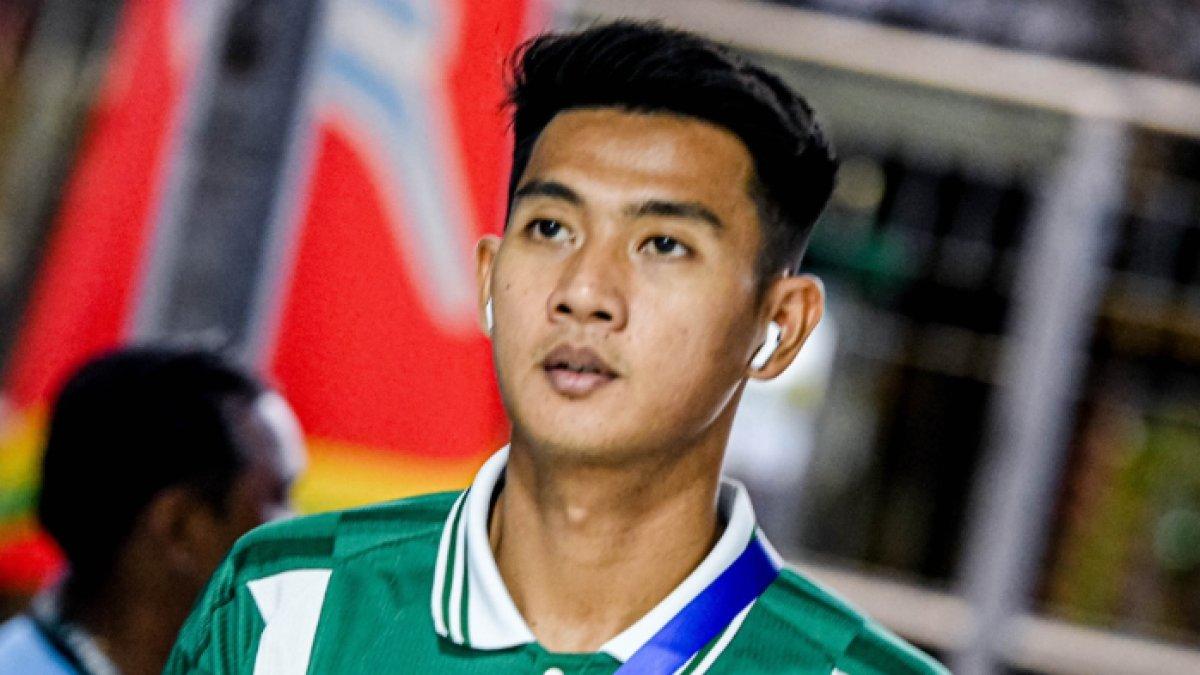 Malik Risaldi sebelum laga Persebaya Surabaya kontra Persita Tangerang dalam lanjutan pekan keempat Liga 1 2024/2025 di Stadion Kapten I Wayan Dipta, Gianyar, Bali pada Sabtu (14/9/2024)