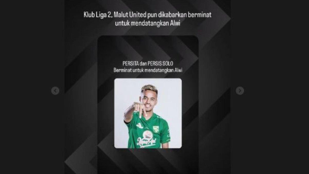 Malut United dikabarkan membidik pemain bintang Persebaya Surabaya, Alwi Slamat.