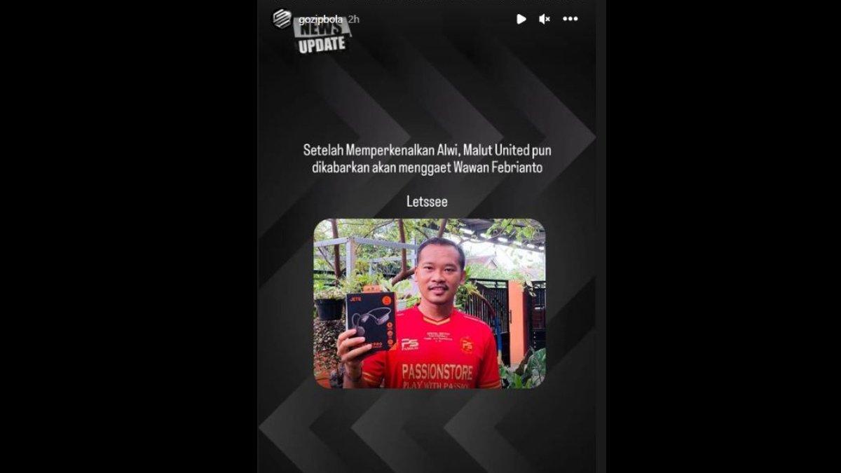 Rumor diminatinya eks PSIS Semarang Wawan Febrianto oleh Malut United jelang paruh kedua Liga 2 2023.