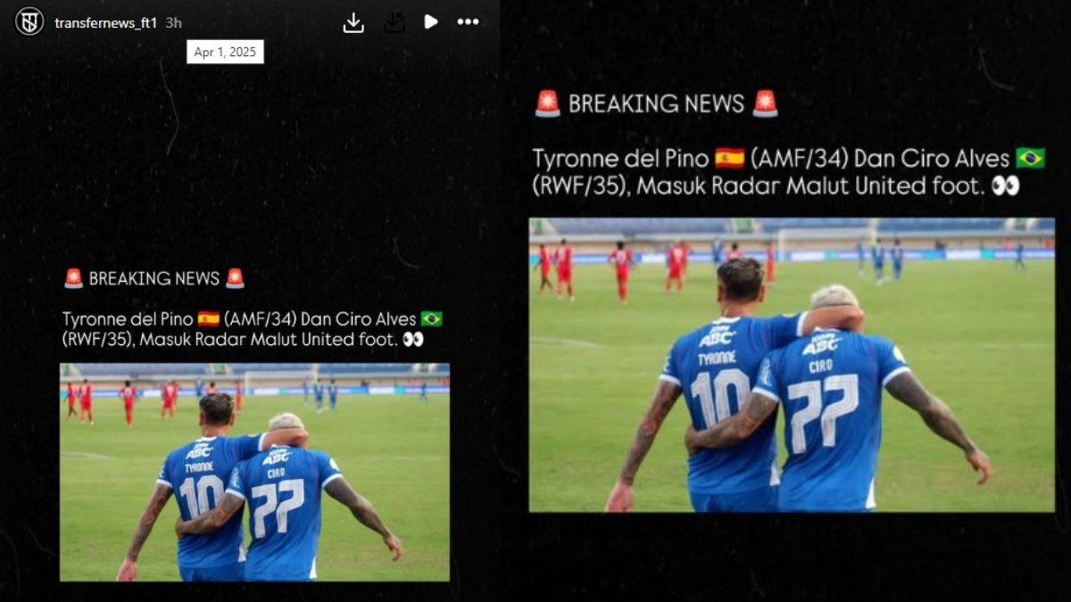 RUMOR TRANSFER TIM LIGA 1 - Kabar Malut United incar dua pemain Persib Bandung, Tyronne del Pino dan Ciro Alves.