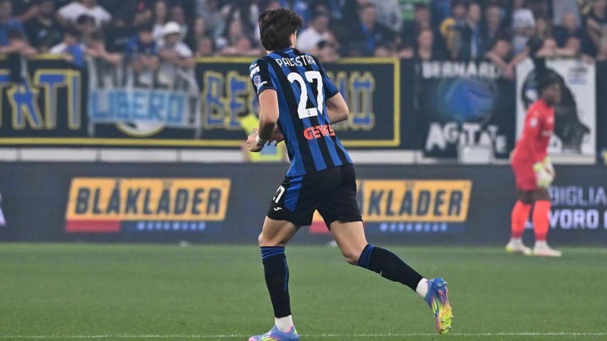BURSA TRANSFER - Sosok Marco Palestra ketika membela Atalanta dengan nomor punggung 27 (26/5/2025).