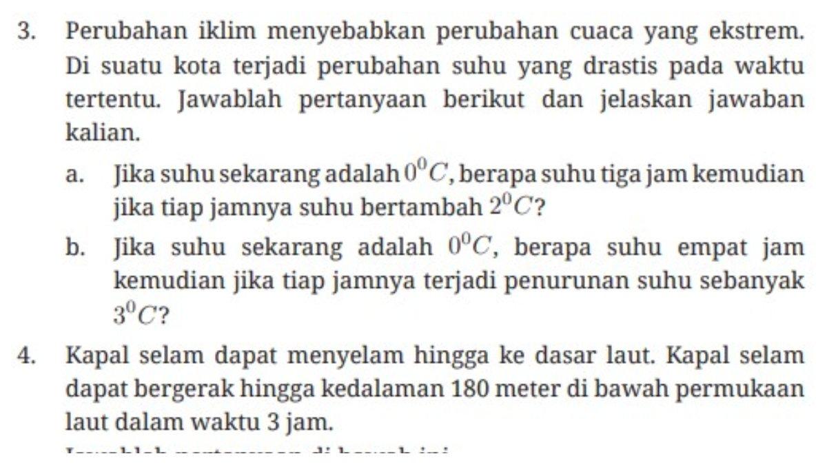 Matematika halaman 30-31 Bab 1, Bilangan Bulat