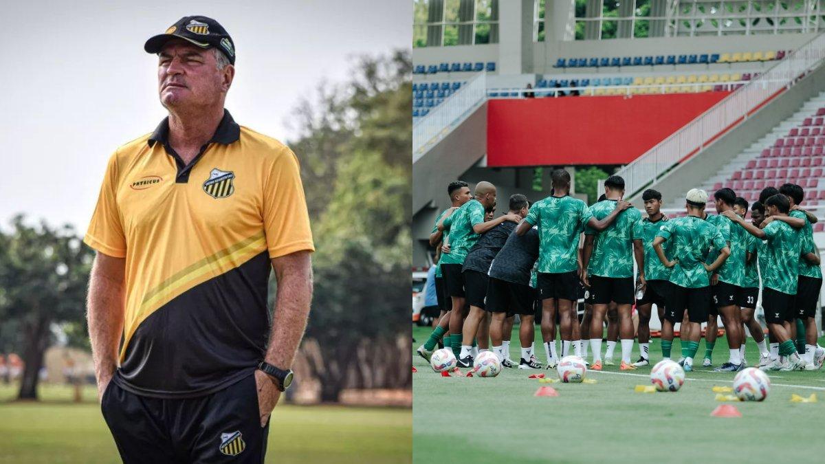 Kolase foto pelatih Brasil, Mazola Junior (kiri) yang jadi juru taktik baru PSS Sleman di Liga 1 2024 (kanan).