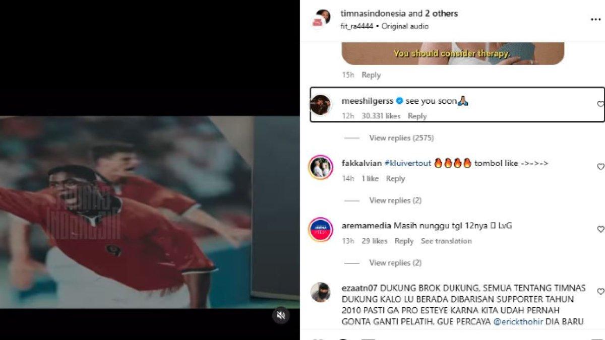 Komentar bek Timnas Indonesia, Mees Hilgers yang sudah tak sabar bertemu Patrick Kluivert yang baru saja ditunjuk sebagai pelatih baru skuad Garuda, Rabu (8/1).