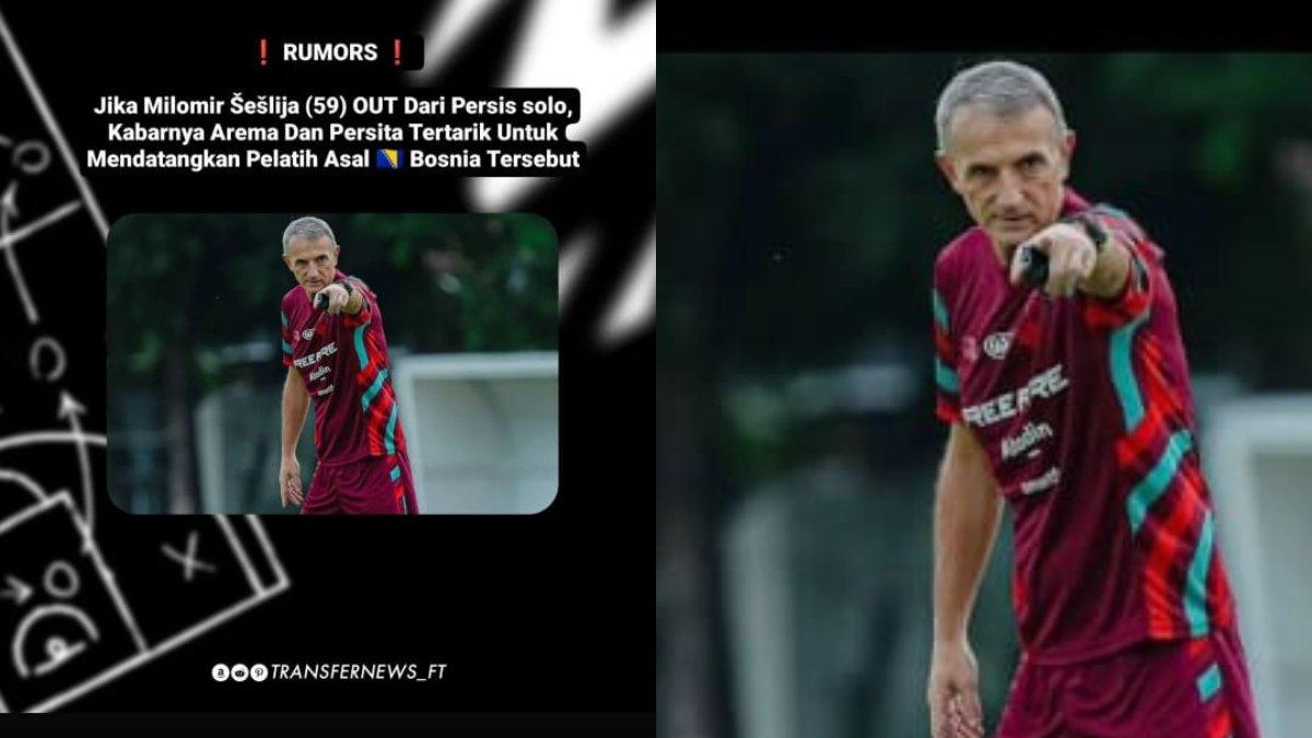 Milomir Seslija Arema FC atau Persita 22