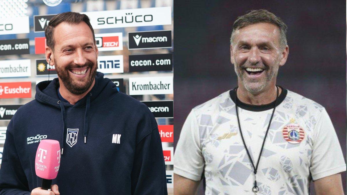BURSA PELATIH LIGA 1 - Dua pelatih asing yang santer dikaitkan dengan Persija Jakarta, Mitch Kniat (kiri) dan Thomas Doll (kanan).