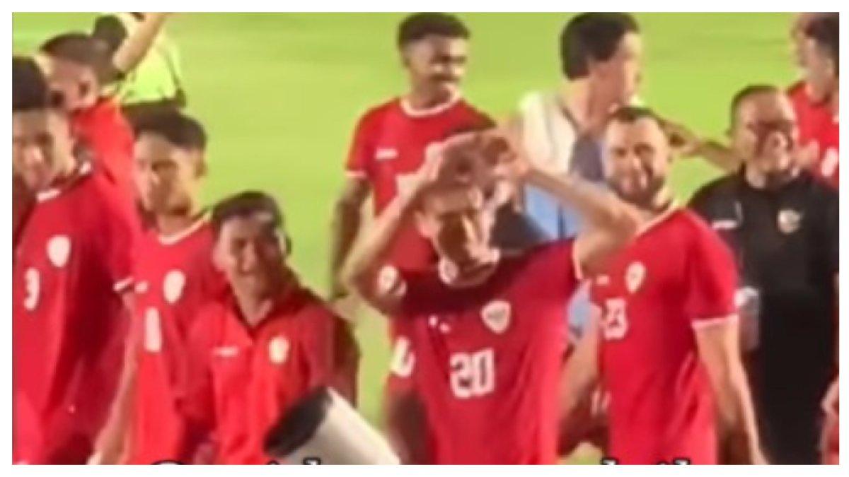 Momen Nathan Tjoe A On diminta sapa fans di laga lawan Tanzania, Minggu (2/6/2024)